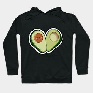 Little avocado smiles cutely. Hoodie